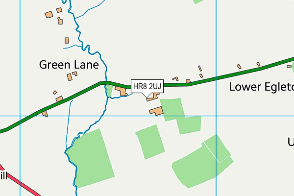 HR8 2UJ map - OS VectorMap District (Ordnance Survey)