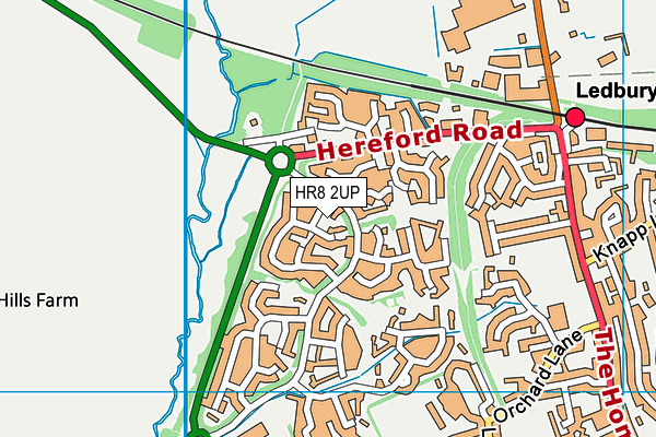 HR8 2UP map - OS VectorMap District (Ordnance Survey)