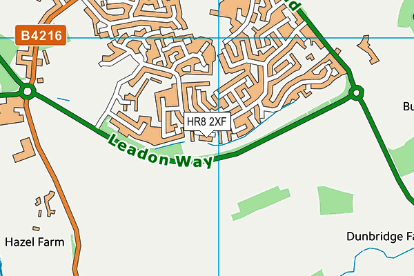 HR8 2XF map - OS VectorMap District (Ordnance Survey)