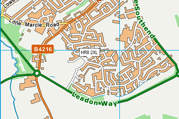 HR8 2XL map - OS VectorMap District (Ordnance Survey)