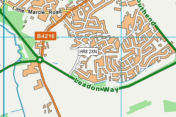 HR8 2XN map - OS VectorMap District (Ordnance Survey)