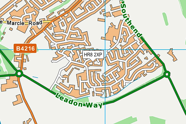 HR8 2XP map - OS VectorMap District (Ordnance Survey)