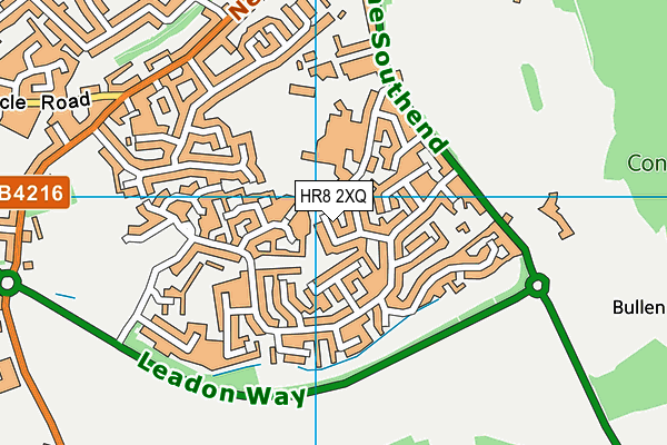 HR8 2XQ map - OS VectorMap District (Ordnance Survey)