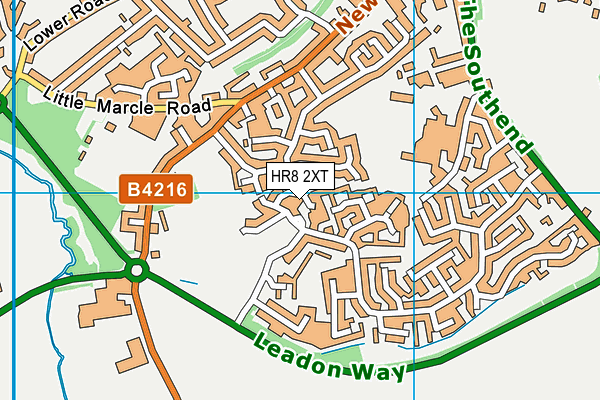 HR8 2XT map - OS VectorMap District (Ordnance Survey)