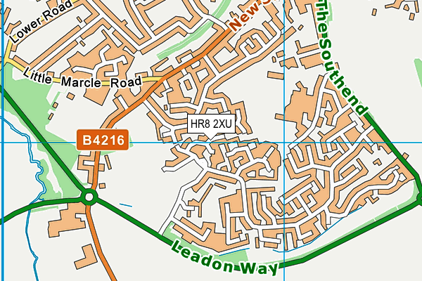 HR8 2XU map - OS VectorMap District (Ordnance Survey)