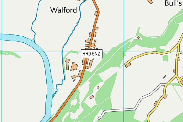 HR9 5NZ map - OS VectorMap District (Ordnance Survey)