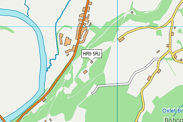 HR9 5RJ map - OS VectorMap District (Ordnance Survey)