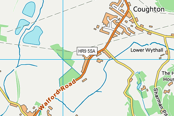 Walford Primary School map (HR9 5SA) - OS VectorMap District (Ordnance Survey)