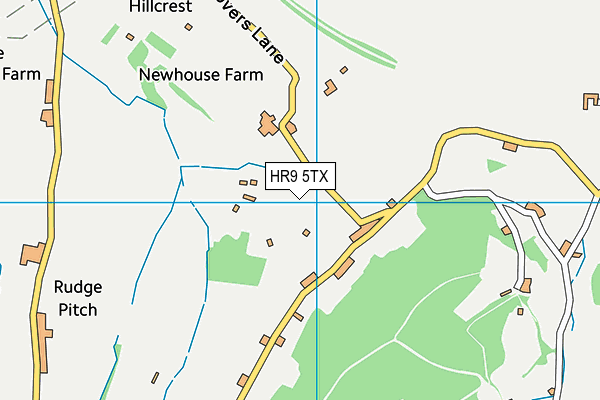 HR9 5TX map - OS VectorMap District (Ordnance Survey)
