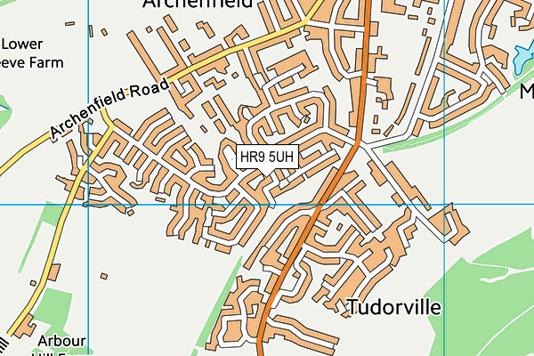 HR9 5UH map - OS VectorMap District (Ordnance Survey)