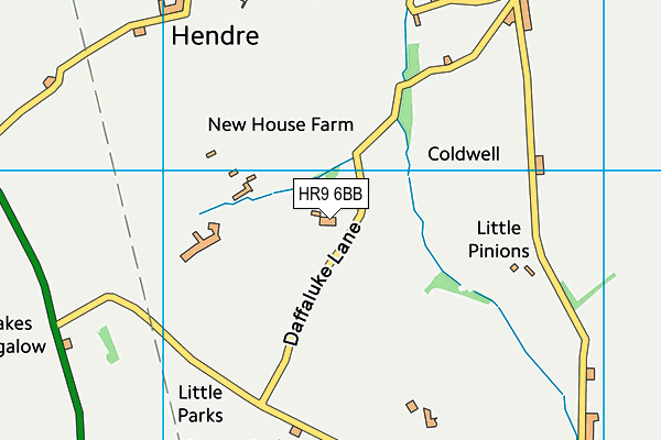 HR9 6BB map - OS VectorMap District (Ordnance Survey)