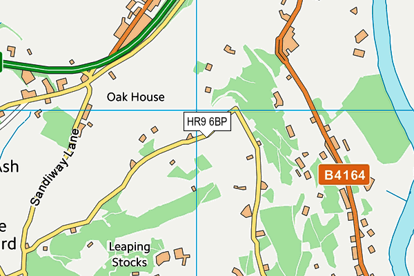 HR9 6BP map - OS VectorMap District (Ordnance Survey)