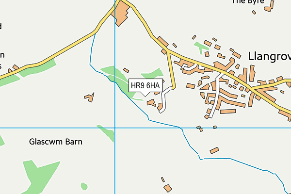 HR9 6HA map - OS VectorMap District (Ordnance Survey)