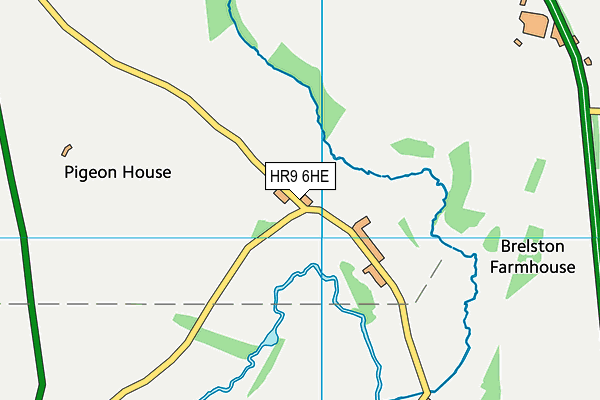HR9 6HE map - OS VectorMap District (Ordnance Survey)
