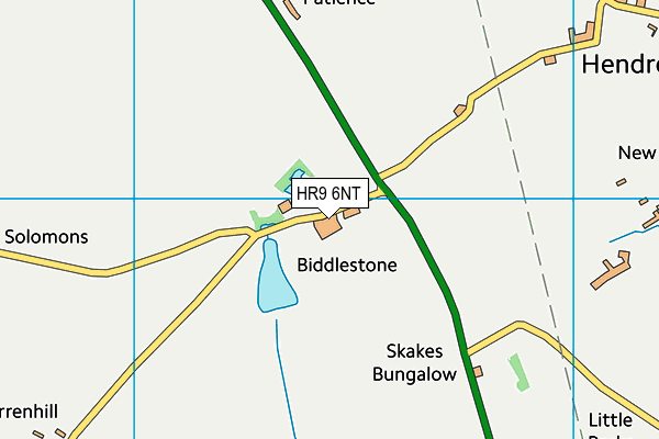 HR9 6NT map - OS VectorMap District (Ordnance Survey)