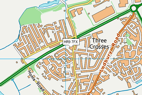Brampton Abbotts C Of E Primary School map (HR9 7FX) - OS VectorMap District (Ordnance Survey)