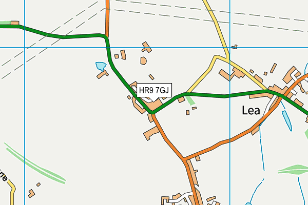 HR9 7GJ map - OS VectorMap District (Ordnance Survey)