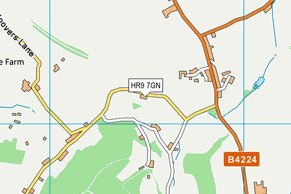 HR9 7GN map - OS VectorMap District (Ordnance Survey)