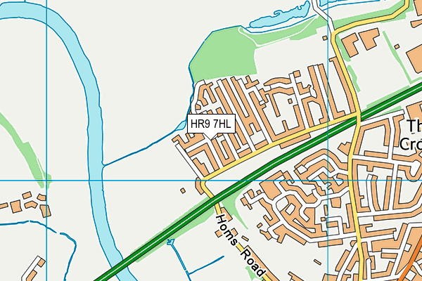 HR9 7HL map - OS VectorMap District (Ordnance Survey)
