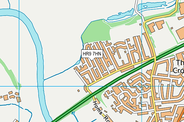 HR9 7HN map - OS VectorMap District (Ordnance Survey)