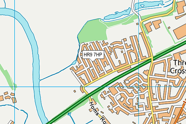 HR9 7HP map - OS VectorMap District (Ordnance Survey)