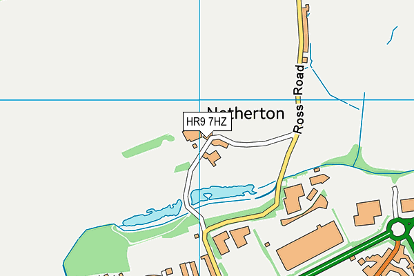 HR9 7HZ map - OS VectorMap District (Ordnance Survey)