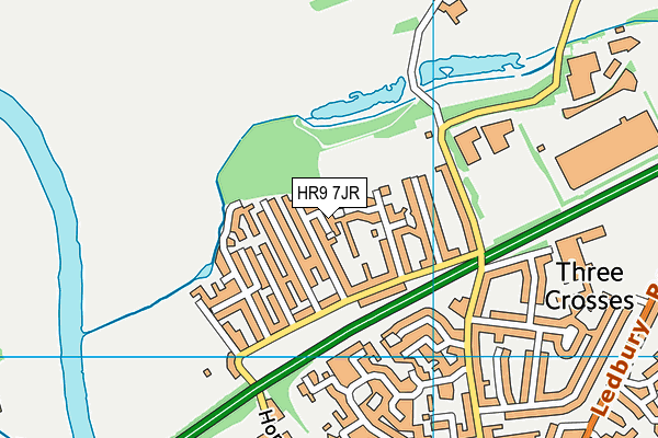 HR9 7JR map - OS VectorMap District (Ordnance Survey)