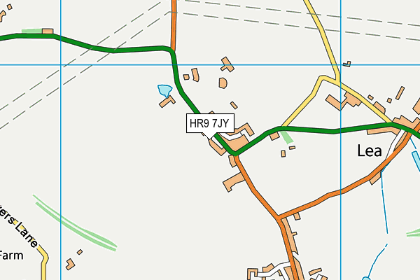 HR9 7JY map - OS VectorMap District (Ordnance Survey)