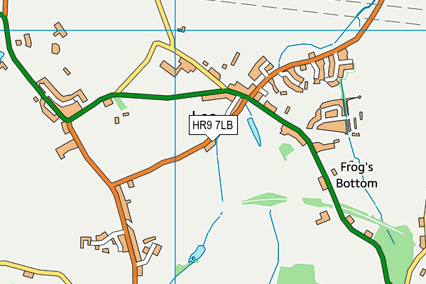 HR9 7LB map - OS VectorMap District (Ordnance Survey)