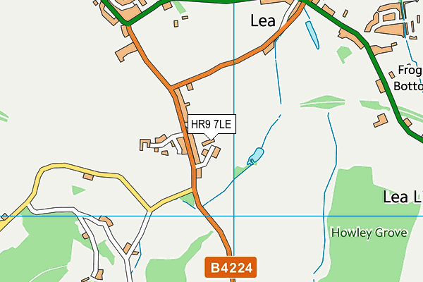 HR9 7LE map - OS VectorMap District (Ordnance Survey)