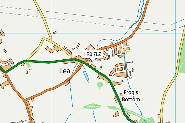 HR9 7LZ map - OS VectorMap District (Ordnance Survey)