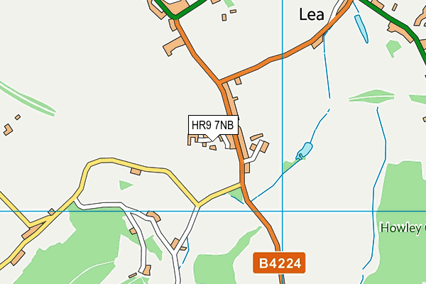 HR9 7NB map - OS VectorMap District (Ordnance Survey)