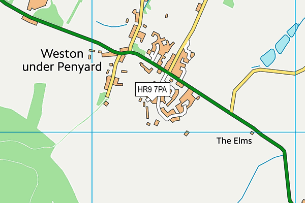 Weston-under-Penyard CofE Primary School map (HR9 7PA) - OS VectorMap District (Ordnance Survey)