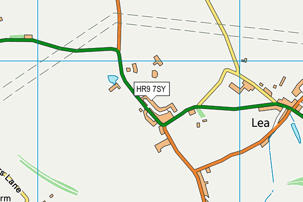HR9 7SY map - OS VectorMap District (Ordnance Survey)