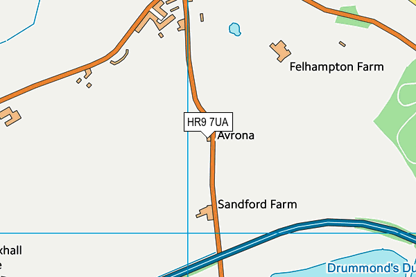 South Herefordshire Golf Club map (HR9 7UA) - OS VectorMap District (Ordnance Survey)