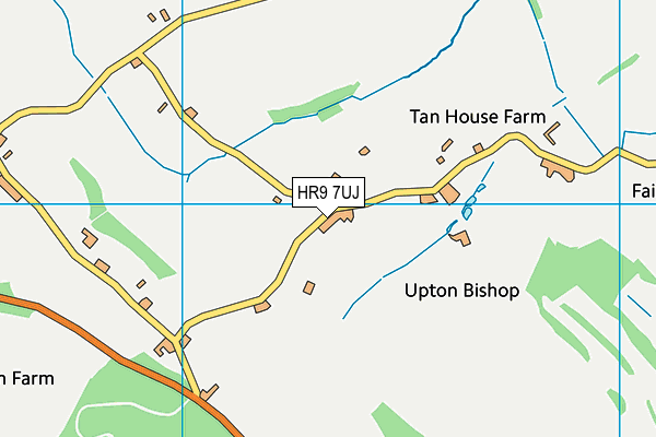 HR9 7UJ map - OS VectorMap District (Ordnance Survey)