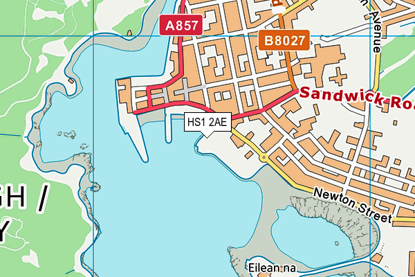 HS1 2AE map - OS VectorMap District (Ordnance Survey)