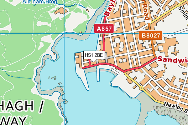 HS1 2BE map - OS VectorMap District (Ordnance Survey)