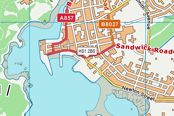 HS1 2BS map - OS VectorMap District (Ordnance Survey)