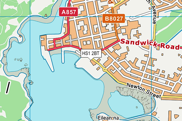 HS1 2BT map - OS VectorMap District (Ordnance Survey)