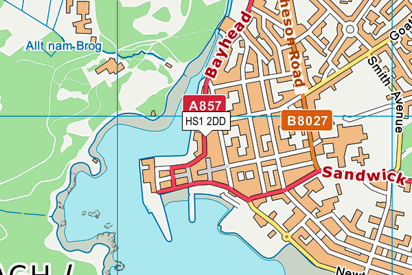 HS1 2DD map - OS VectorMap District (Ordnance Survey)
