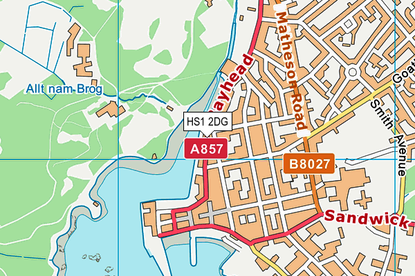 HS1 2DG map - OS VectorMap District (Ordnance Survey)
