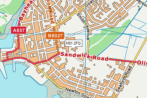 HS1 2FQ map - OS VectorMap District (Ordnance Survey)