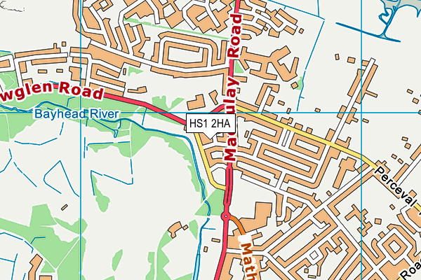 HS1 2HA map - OS VectorMap District (Ordnance Survey)