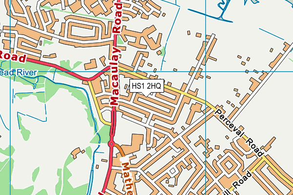 HS1 2HQ map - OS VectorMap District (Ordnance Survey)