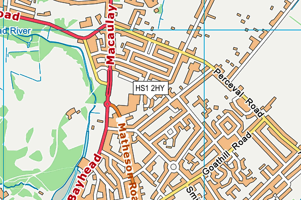 HS1 2HY map - OS VectorMap District (Ordnance Survey)