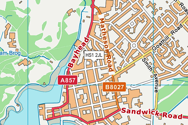 HS1 2JL map - OS VectorMap District (Ordnance Survey)