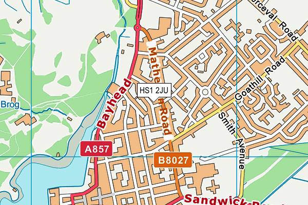 HS1 2JU map - OS VectorMap District (Ordnance Survey)