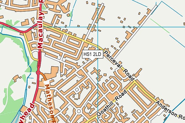 HS1 2LD map - OS VectorMap District (Ordnance Survey)