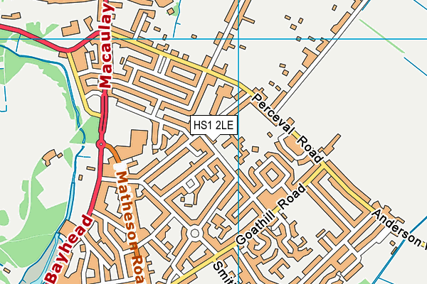 HS1 2LE map - OS VectorMap District (Ordnance Survey)
